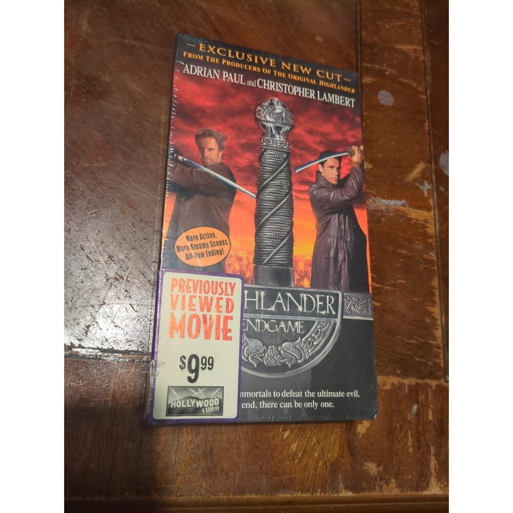 Highlander: Endgame VHS 2001 Sealed Previously Viewed